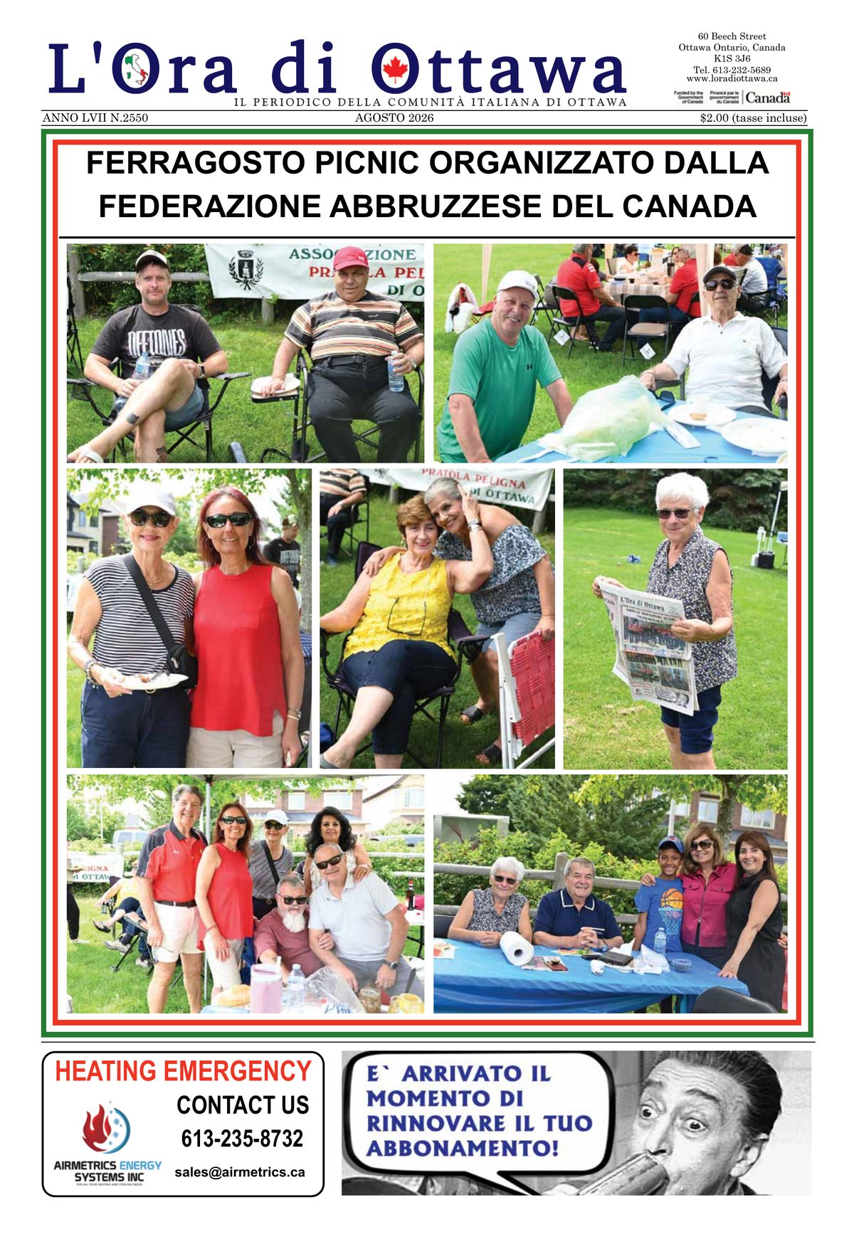 L'Ora di Ottawa — Ultimo Numero
