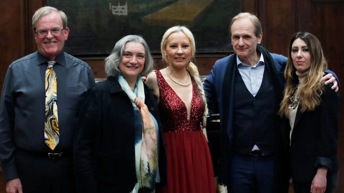 Istituto Italiano di Cultura New York — Dominika Zamara, Clipper Erickson, Tiziano Bedetti e il direttore Claudio Pagliara al concerto del 21 aprile 2026