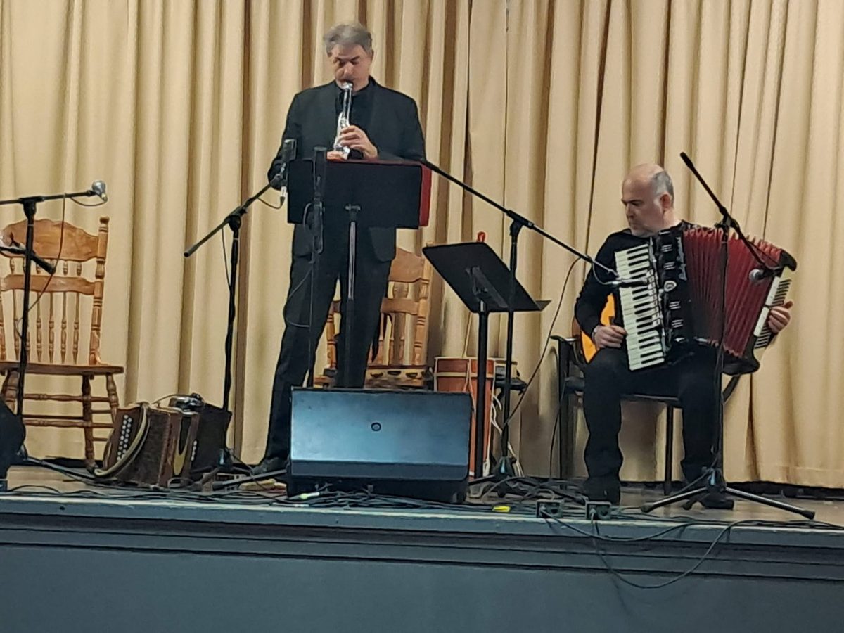 I musicisti sul palco durante il concerto